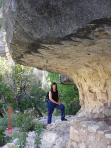 Paula at Walnut Canyon