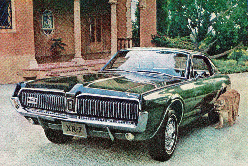 Cougar car ad from 1967